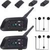 V6 Pro Motorcycle Helmet Bluetooth Intercom Headset 1200M 2 2Pack V6 Pro Motorcycle Helmet Bluetooth Intercom Headset 1200M 2 2Pack