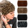 Wide Headbands for Women Black Stylish Head Wraps Boho Thick Hairbands Large ...