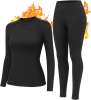 Women's Thermal Underwear Set Fleece Lined Long Johns Winter Base Layer Women's Thermal Underwear Set Fleece Lined Long Johns Winter Base Layer