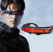 X-men Cyclops Style Futuristic Polarized Sunglasses Orange Red Tint Glasses