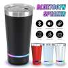 16oz Bluetooth Speaker Tumbler Stainless Steel Travel Coffee Mug with Lid LED 16oz Bluetooth Speaker Tumbler Stainless Steel Travel Coffee Mug with Lid LED