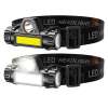 2PACK USB Rechargeable COB LED Headlamp Waterproof Magnetic Head Torch 2PACK USB Rechargeable COB LED Headlamp Waterproof Magnetic Head Torch