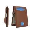 Airtag Wallet Case Genuine Leather Credit Card Holder Magnetic Cover for Men Airtag Wallet Case Genuine Leather Credit Card Holder Magnetic Cover for Men