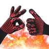 BBQ Fireproof Glove, Grill Cut-Resistant 1472°F Heat Resistant Gloves, Non-Slip BBQ Fireproof Glove, Grill Cut-Resistant 1472°F Heat Resistant Gloves, Non-Slip