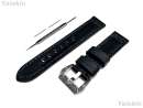 Black Brushed Stitched Leather Strap Band for Garmin D2 Air X10 and D2 Air -B20