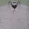 Buttercloth Shirt Mens Medium Purple Icy Cotton Button Up Stretch Slim Fit Logo