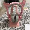 eKids Pink/Gray Cat Ear Over-Ear Wired Headphones, Adjustable Headband eKids Pink/Gray Cat Ear Over-Ear Wired Headphones, Adjustable Headband