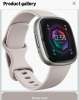 Fitbit Sense 2 40mm Silver Aluminum Case White Band iOS/Android Alexa ECG Fitbit Sense 2 40mm Silver Aluminum Case White Band iOS/Android Alexa ECG