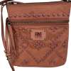 Frye Women Brown Nylon Studded Crossbody Bag Geometric Pyramid Studs Small Frye Women Brown Nylon Studded Crossbody Bag Geometric Pyramid Studs Small