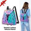 Holographic Geometric Luminous Backpack Reflective Fashion Bag Girl Women Gift Holographic Geometric Luminous Backpack Reflective Fashion Bag Girl Women Gift