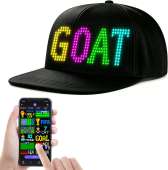 LED Cap, LED Display Screen Bluetooth Control, Custom Text Patterns Animations