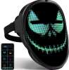 Led Face Mask HD Halloween Masquerade With Wifi Programmable Video Play Led Face Mask HD Halloween Masquerade With Wifi Programmable Video Play