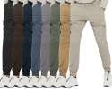 Men's Cargo Trousers Stretch Waterproof Combat Hiking Jogger Workwear Full Pants
