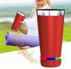 Portable 16OZ Music Tumbler Bluetooth Speaker Insulated Steel Travel Cup W/Lid Portable 16OZ Music Tumbler Bluetooth Speaker Insulated Steel Travel Cup W/Lid