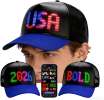 Programmable LED Hat Bluetooth App Control, Custom Text Smart Baseball Cap, Rave Programmable LED Hat Bluetooth App Control, Custom Text Smart Baseball Cap, Rave