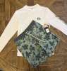 Quiksilver SET Men's size S White Rashguard & Green Stretch Beach Surf SPF 50+F6 Quiksilver SET Men's size S White Rashguard & Green Stretch Beach Surf SPF 50+F6