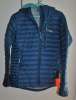Rab Microlight Alpine Down Jacket Hooded Black Mens Sz Large Tempest Blue NWT