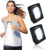 Running Lights 2 Pack Safety Jogging LED Light for Runners and 2 Black
