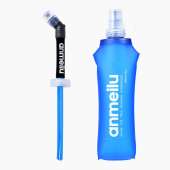 Sport Soft Water Bottle Folding Flask BPA Free TPU for Running, Hiking, Cycling