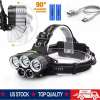 Super Bright LED Zoom Headlamp USB Rechargeable Headlight Head Torch US Super Bright LED Zoom Headlamp USB Rechargeable Headlight Head Torch US