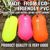 Swim Buoy Tow Float Pvc Inflatable Safety Dry Bag for Open Water Swimming