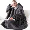 Touchat Wearable Blanket Hoodie, Oversized Sherpa Fleece Sweatshirt Blanket with Touchat Wearable Blanket Hoodie, Oversized Sherpa Fleece Sweatshirt Blanket with