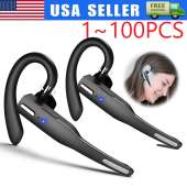 Trucker Wireless Bluetooth 5.1 Earpiece Headset Mic Earbud Noise Cancelling LOT