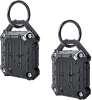 Waterproof AirTag Case Screw Full Cover Holder Keychain Anti-Theft Key Ring 2PK