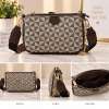 Women’s Small Geometric Crossbody Bag Beige/Brown Zip Inner Pockets Women’s Small Geometric Crossbody Bag Beige/Brown Zip Inner Pockets
