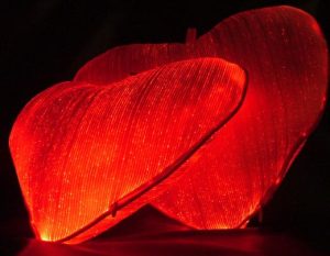 Luminous Fiber Optic Heart Pillow 8