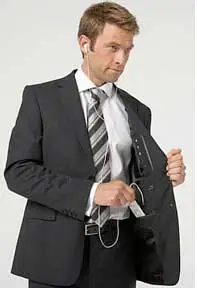 Black Stripe iPod Enabled Suit 11