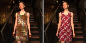 Color changing clothing - virtual reality 15