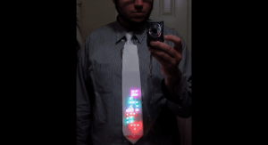 LED Tetris Tie Merges Businesswear and Gaming 11