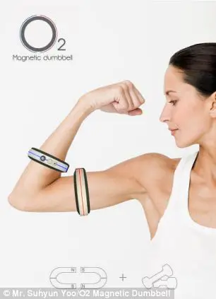 The O2 Magnetic Dumbbell - A Wearable Gym 4