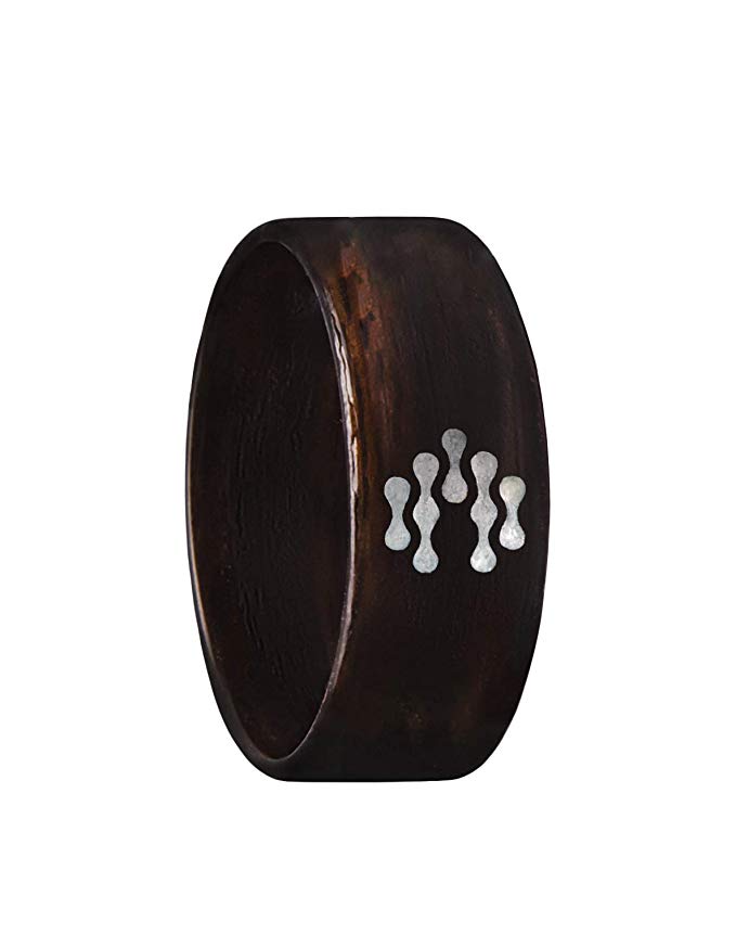 8.5, Black Ebony CNICK Smart NFC RFID Ring: Door Access Fully Handcrafted. Manage NFC Android Devices and APPs First Wooden Smart Ring for Men and Women