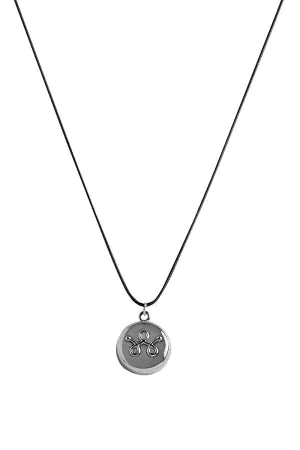 Silver Leather Necklace Personal Safety Device 2 Silver Leather Necklace Personal Safety Device 2