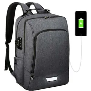 Backpack with Built-In Zipper Lock 1