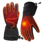 Leather Tipped Heated Gloves 1