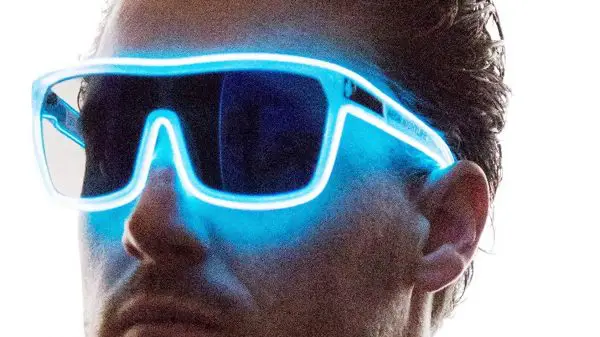 Tinted Single Lens Tron Glasses Light Up Style 1 Tron Glasses