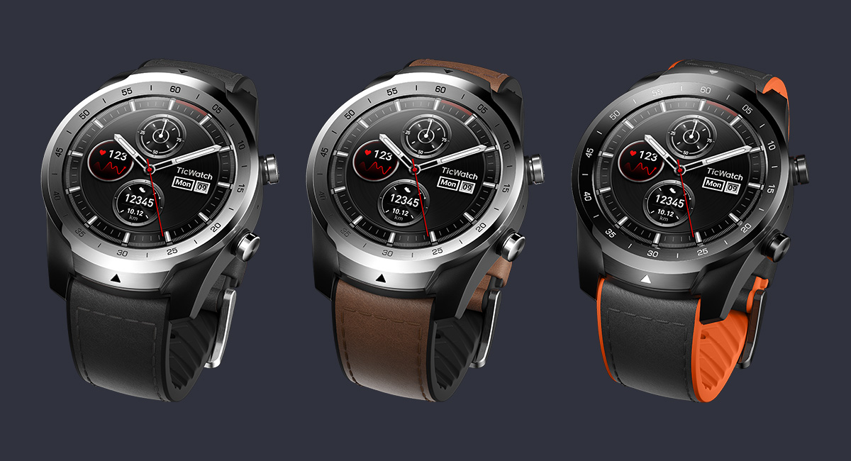 ticwatch pro hybrid leather strap