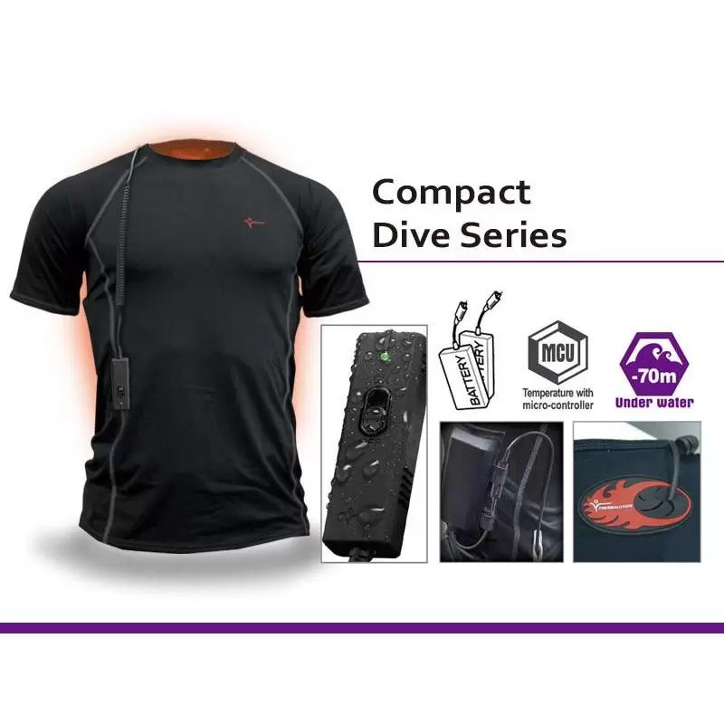 Compact Dive Series Heated Undersuit - 70m/230ft