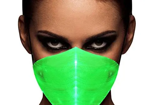 Light up Half Face Mask 1 Light Up Half Face Mask