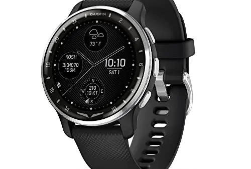 Garmin D2 Air X10 Aviator Watch 1 Garmin D2™ Air X10, Touchscreen Aviator Smartwatch with GPS, Aviation Weather, Call and Text, Health and Wellness Features and More, Black