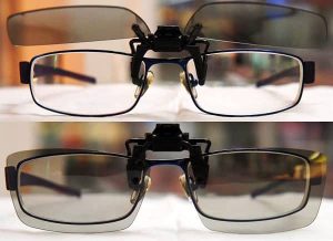 LG AG-F220 passive clip-on 3D glasses are the three dimensional bee's knees 1