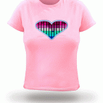 TQ Style Girls Lightup Heart Shirt 2