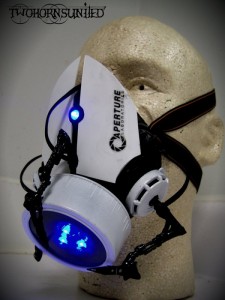 Two Horns United custom-makes an Aperture Science gas mask, will save your life but won't open portals 11