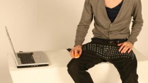 Beauty and the Geek - Jeans With a Built In Keyboard 1