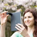 Telephoto Lens Attachment Adds Optical Zoom to iPad 5 Telephoto Lens Attachment Adds Optical Zoom to iPad 4