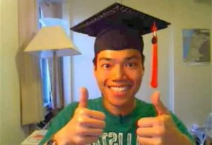 Northwestern student mods his graduation cap with LED display 12