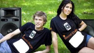 Orange UK's Sound Charge T-shirt uses sound to charge your phone 1